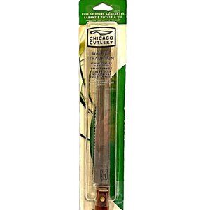 NEW Chicago Cutlery 10" Walnut Traditions Stainless Steel Bread Knife - BT10P